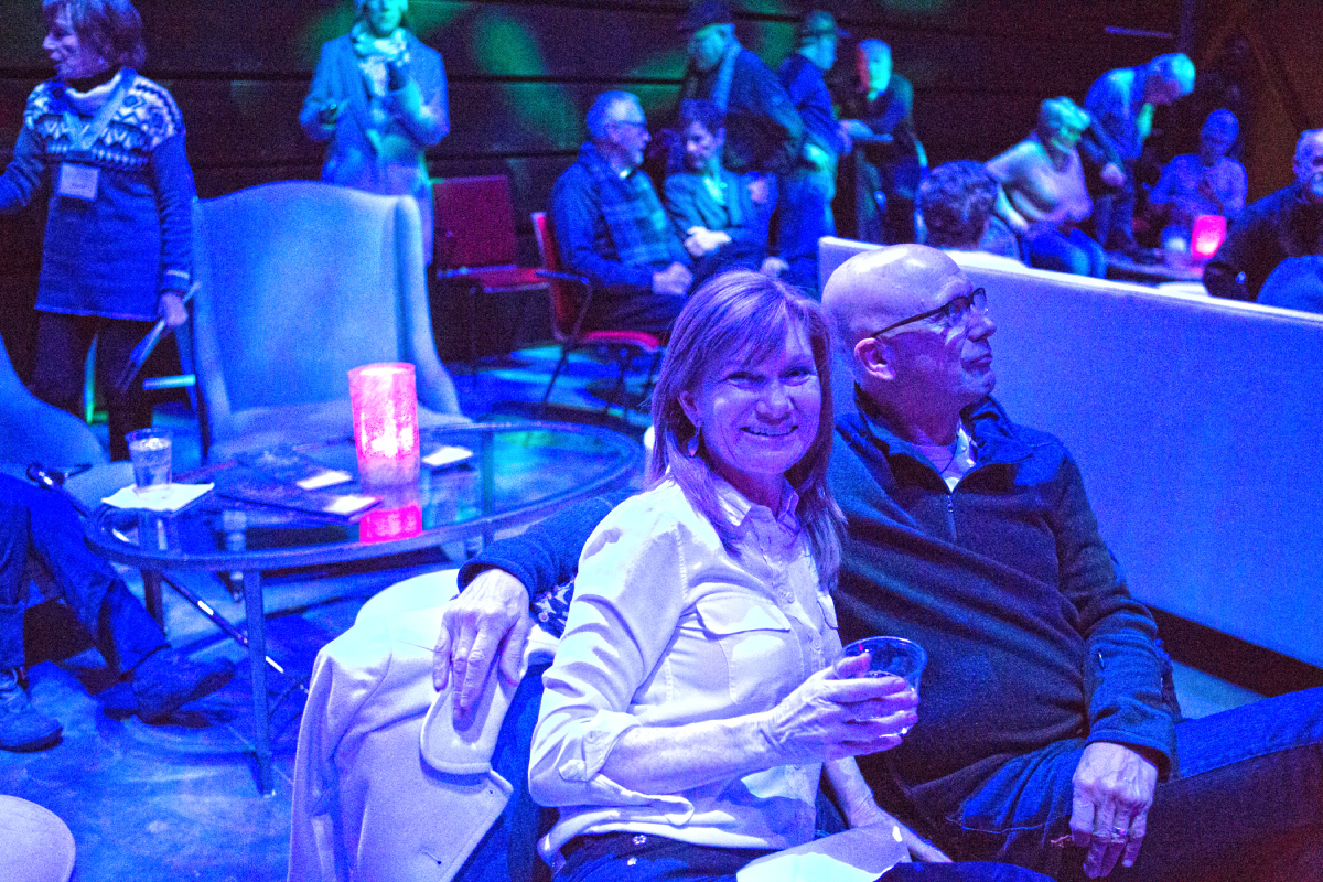 Audience members at the concert